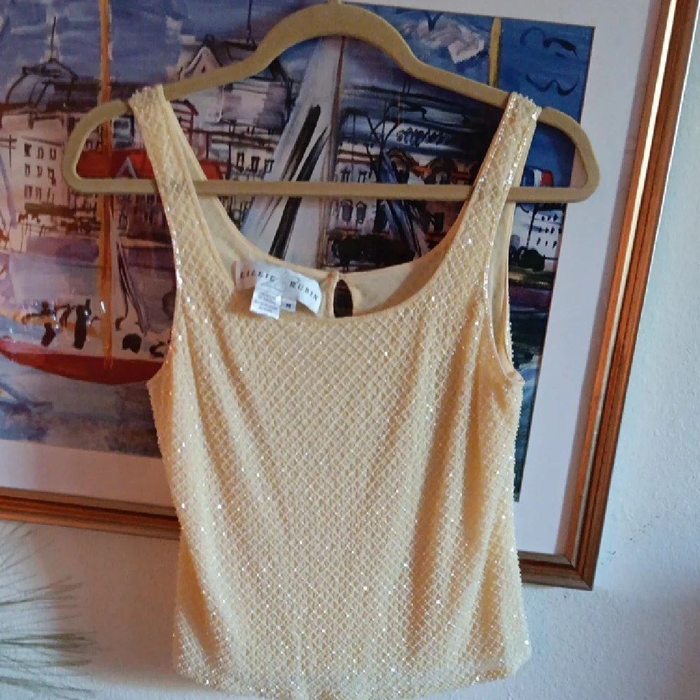 Lillie Rubin Sequin Top - Picture 1 of 10